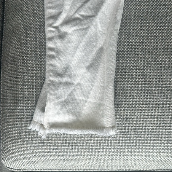 TOPMAN Cropped Stretch Skinny off-white jeans - Picture 3 of 3